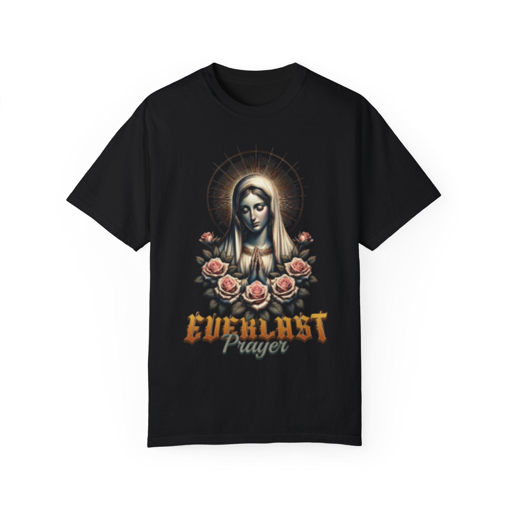 Everlast Prayer Unisex Garment-Dyed T-Shirt - Vintage Style Graphic Tee