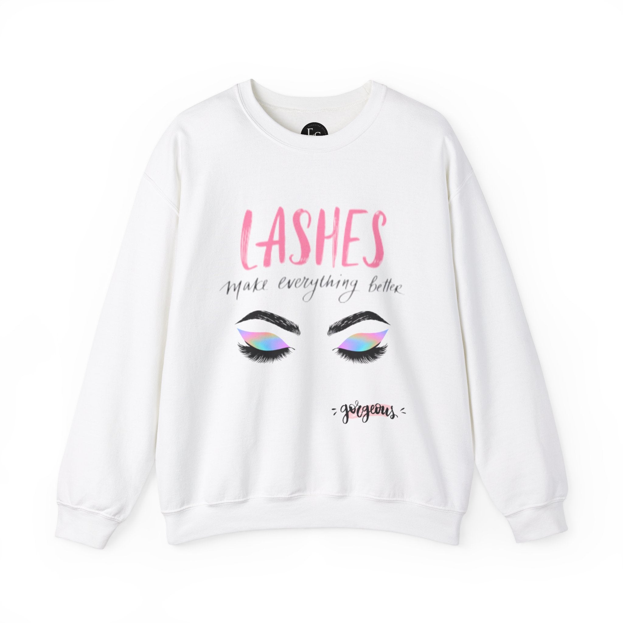 Lashes Make Everything Better Sweatshirt - Cozy Unisex Crewneck for Beauty Lovers