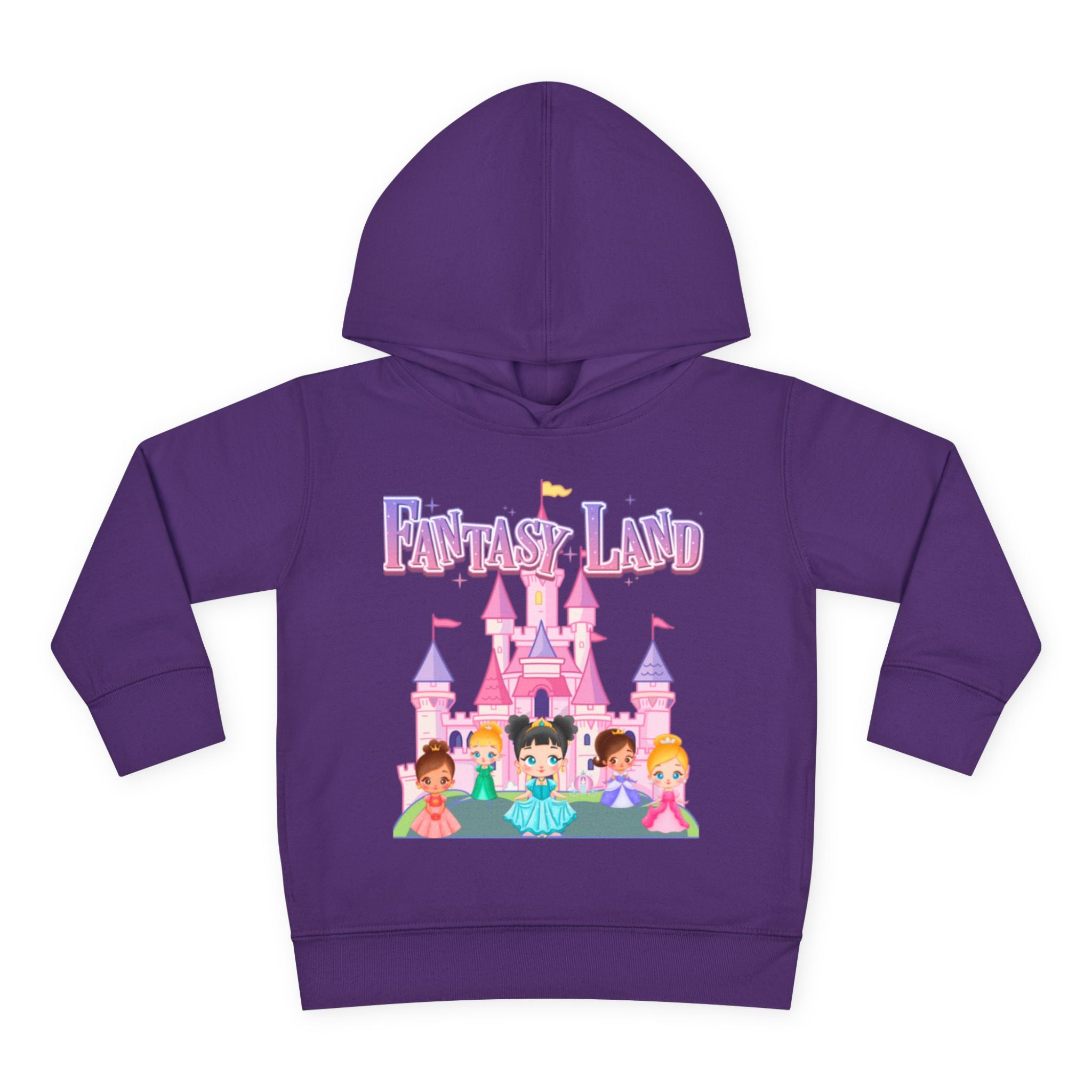 Fantasy Land Toddler Pullover Fleece Hoodie - Magical Princess Design