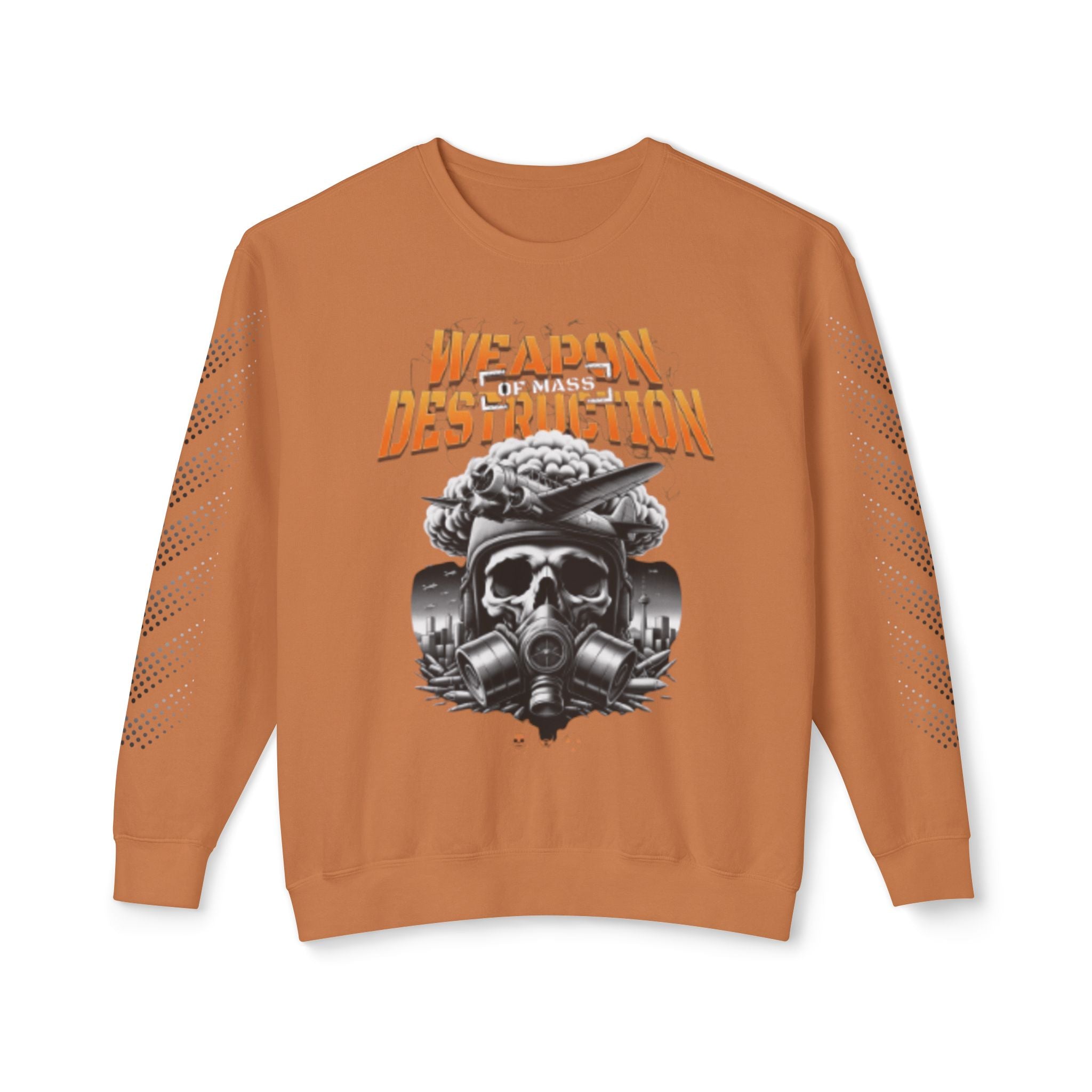 Unisex Lightweight Crewneck Sweatshirt - Weapon of Mass Destruction Graphic Tee