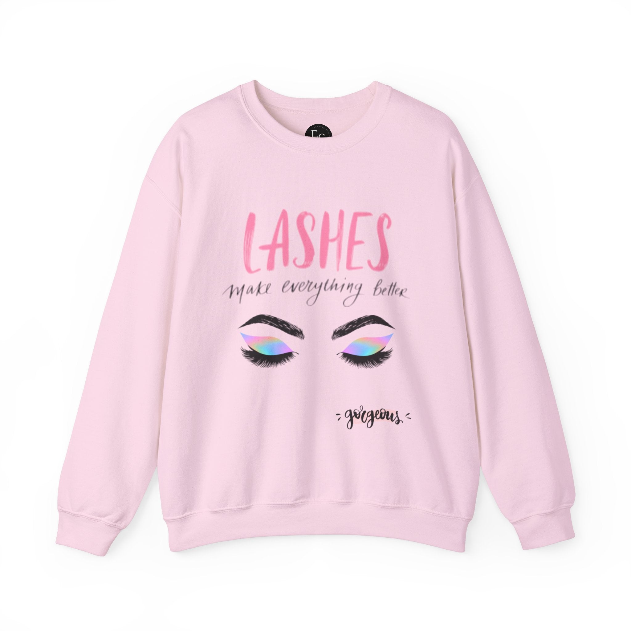 Lashes Make Everything Better Sweatshirt - Cozy Unisex Crewneck for Beauty Lovers