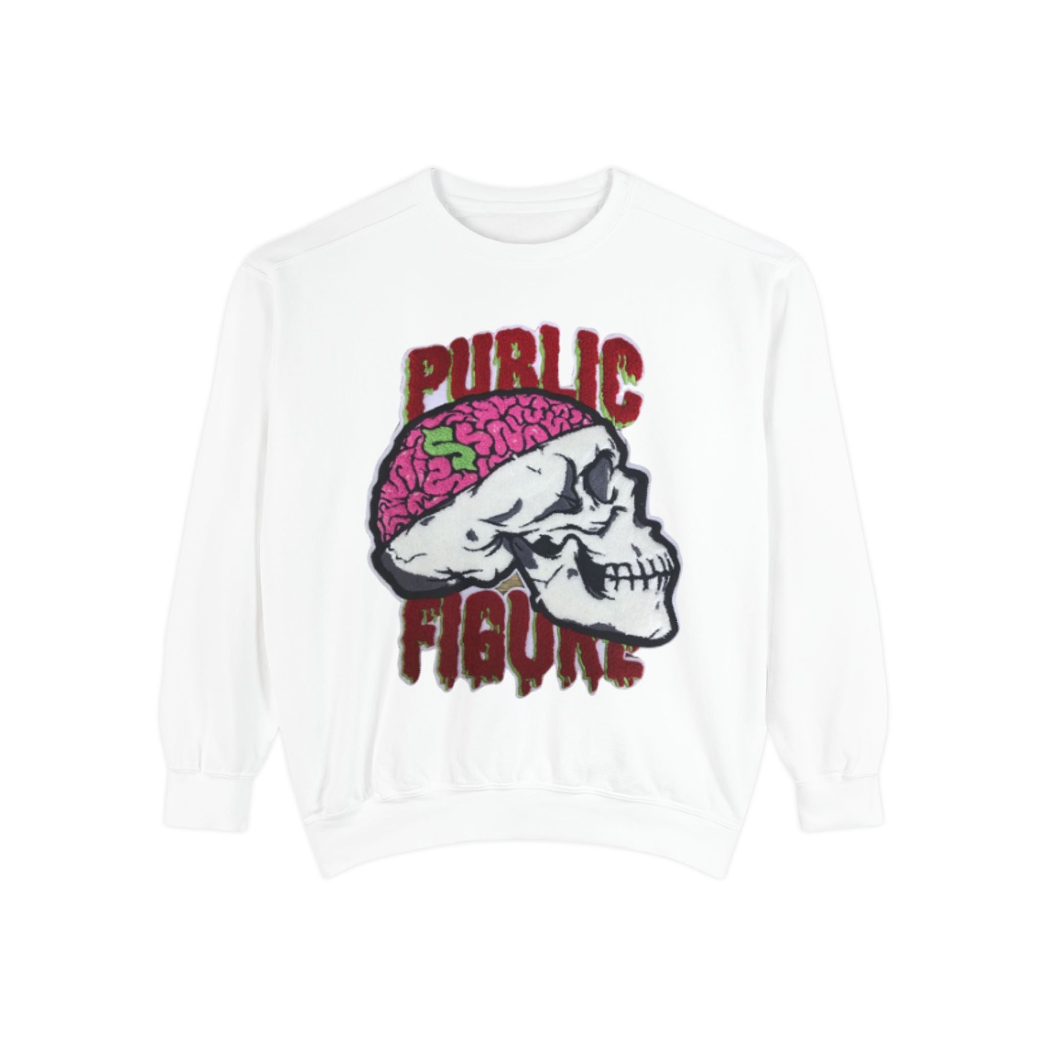 Public Figure Skull Graphic Unisex Sweatshirt