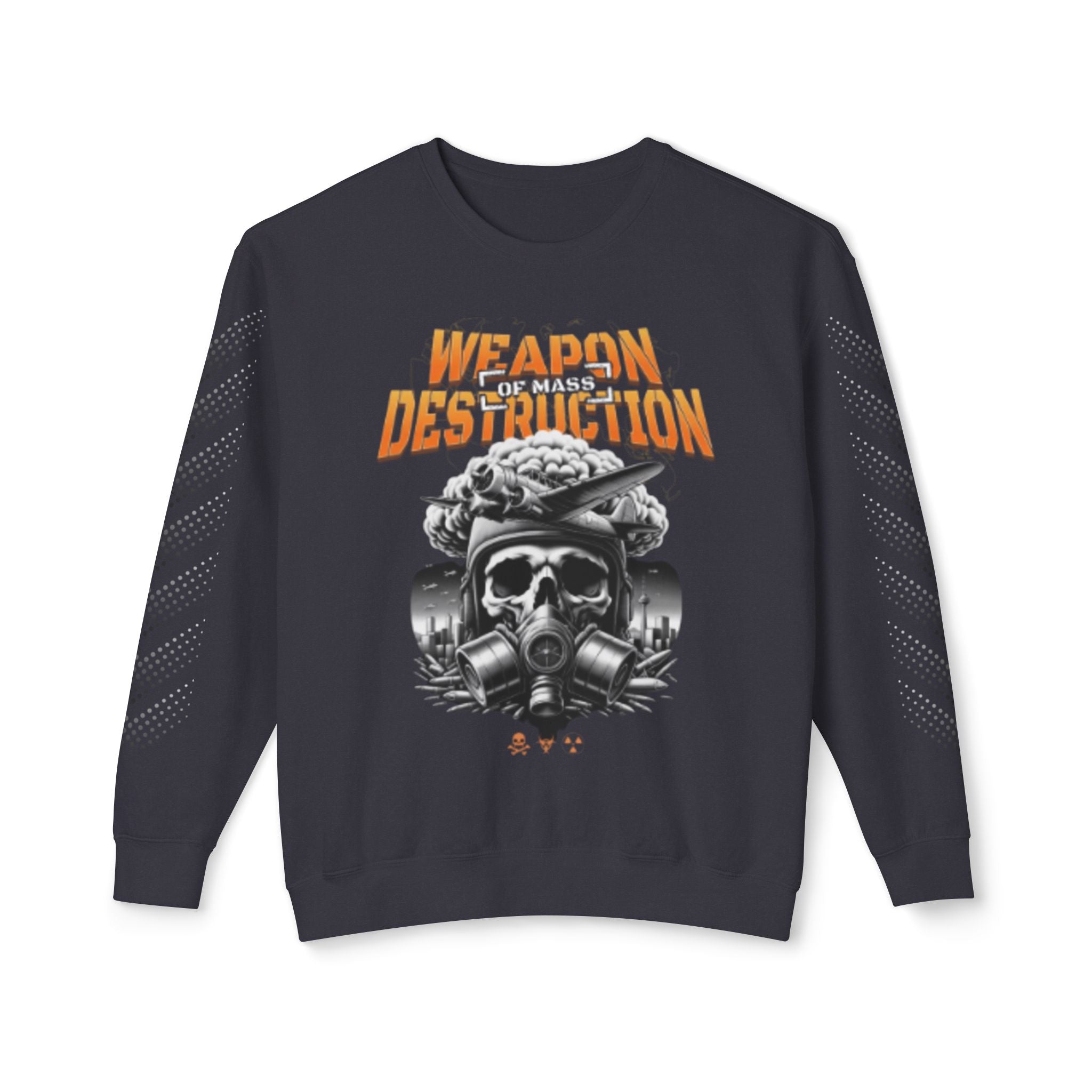 Unisex Lightweight Crewneck Sweatshirt - Weapon of Mass Destruction Graphic Tee